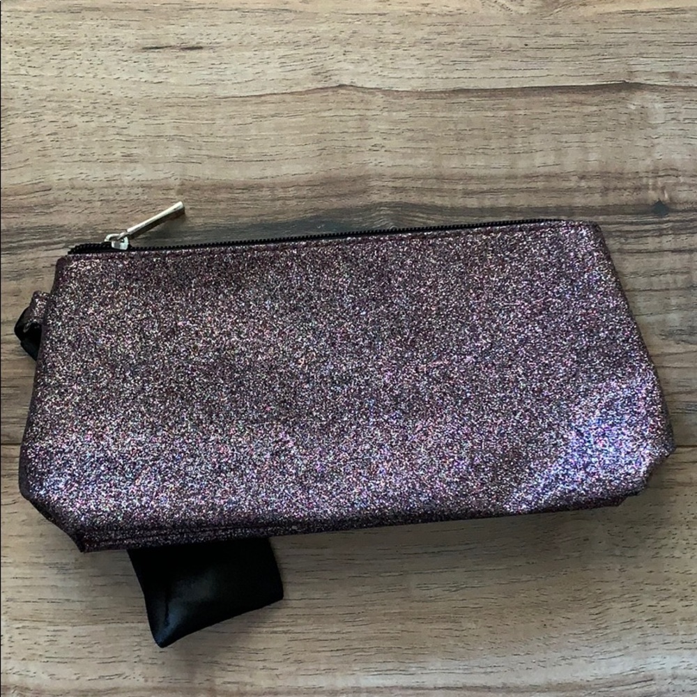 Purple sparkles makeup/storage bag